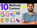 10 Methods To Find Thousands of Content Ideas (Never Runout of Ideas!!)