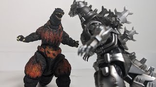 Burning Godzilla VS Mechagodzilla Kiryu - Short Stop Motion | S.H. MonsterArts