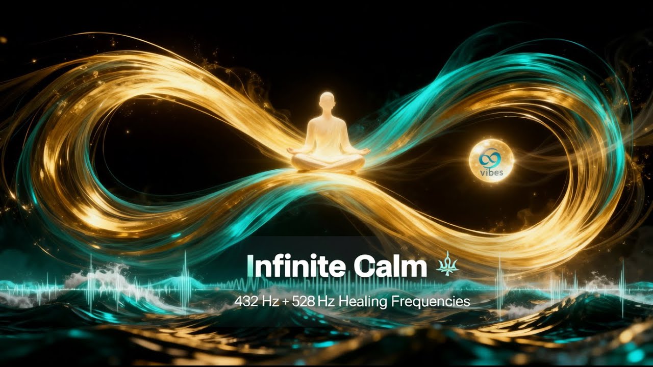 🔴 LIVE Healing Music Frequency 432Hz + 528Hz  🌌 Deep Sleep & Meditation Music — Infinity Healing ♾️