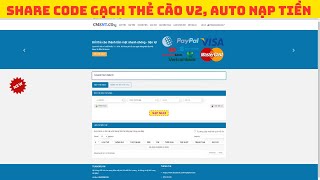 SHARE CODE GẠCH THẺ CÀO V2 CỦA CMSNT - AUTO NẠP, RÚT - NHIỀU CẤP BẬC , CHỈNH SỬA ĐƯỢC CHIẾT KHẤU