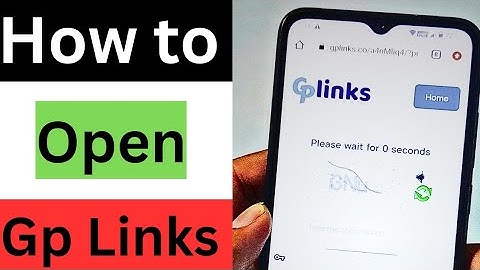 how to open gplinks