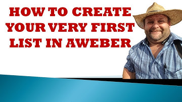 Aweber account setup tutorial - How to setup your AWeber Account