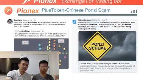 Pionex AMA5 – How to make some different bot strategies on Bitcoin & avoid PlusToken scam