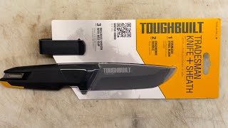 Toughbuilt TB-H4S-40-TMK-2 tradesmen knife + sheath unboxing and initial impressions