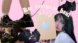 200$ KOI FOOTWEAR 𝕾𝖍𝖔𝖊 𝖍𝖆𝖚𝖑 + 𝖗𝖊𝖛𝖎𝖊𝖜 | aesthetic shoe haul!!!! screenshot 5