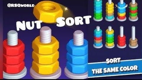Nut 🔩 Sort Game Level 151 to 170 gameplay
