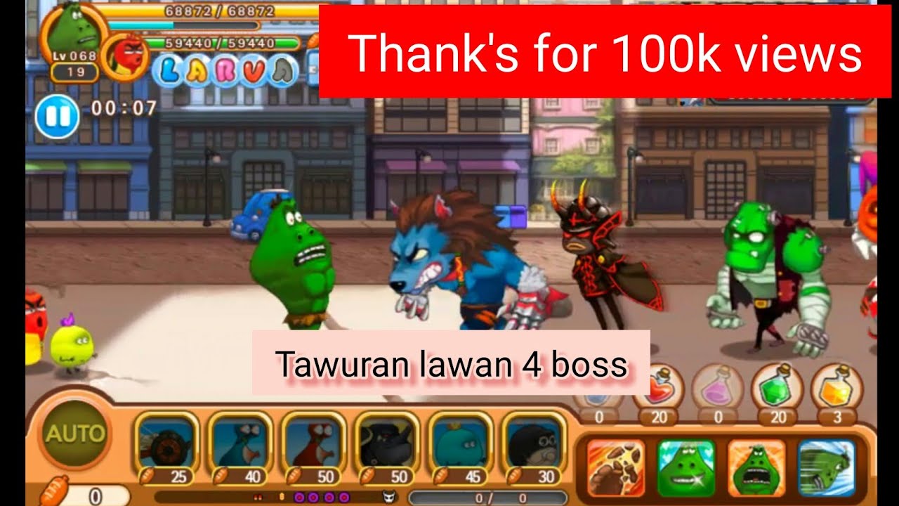 Larva Heroes Epic Battle Final Boss 3 vs 4