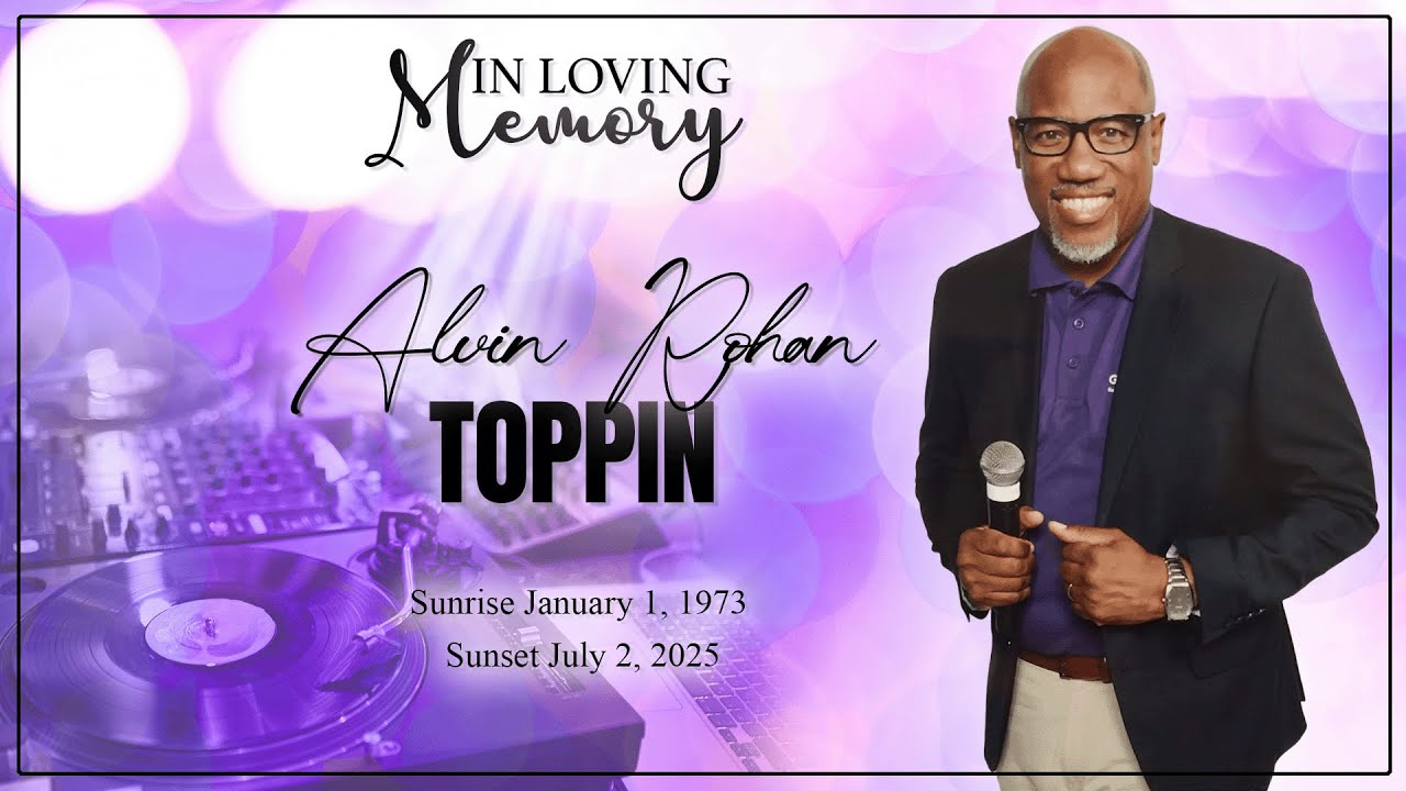 Celebrating the Life of Alvin Rohan Toppin YouTube