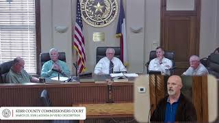 Kerr County Commissioners' Court Agenda, March 23, 2026
