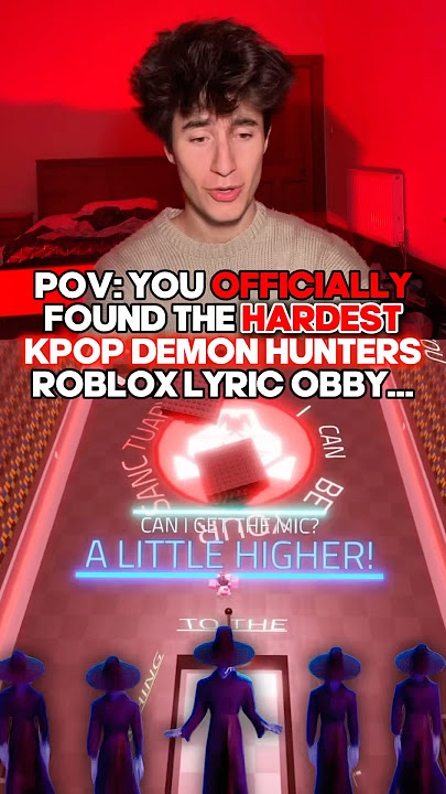 The ROBLOX KPOP DEMON HUNTERS Your Idol LYRIC OBBY Is IMPOSSIBLE👹‼️