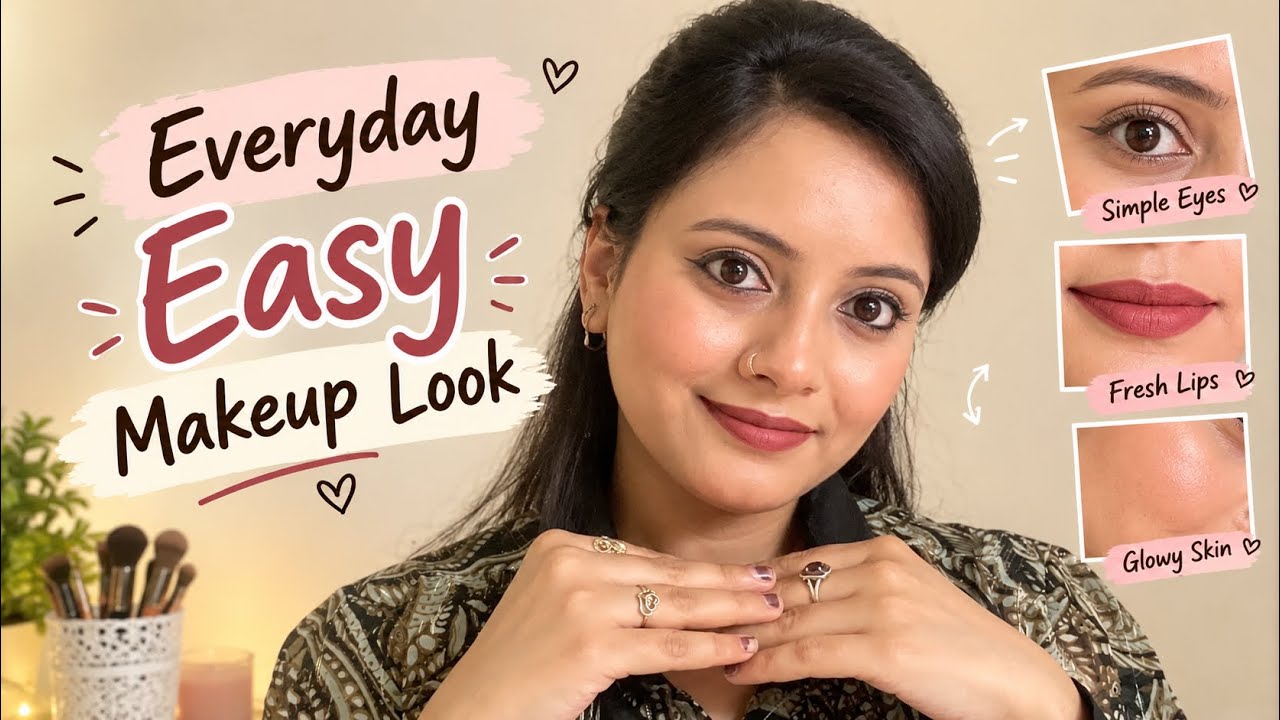 Everyday Easy Makeup Look | Simple & Natural Makeup for Beginners - YouTube