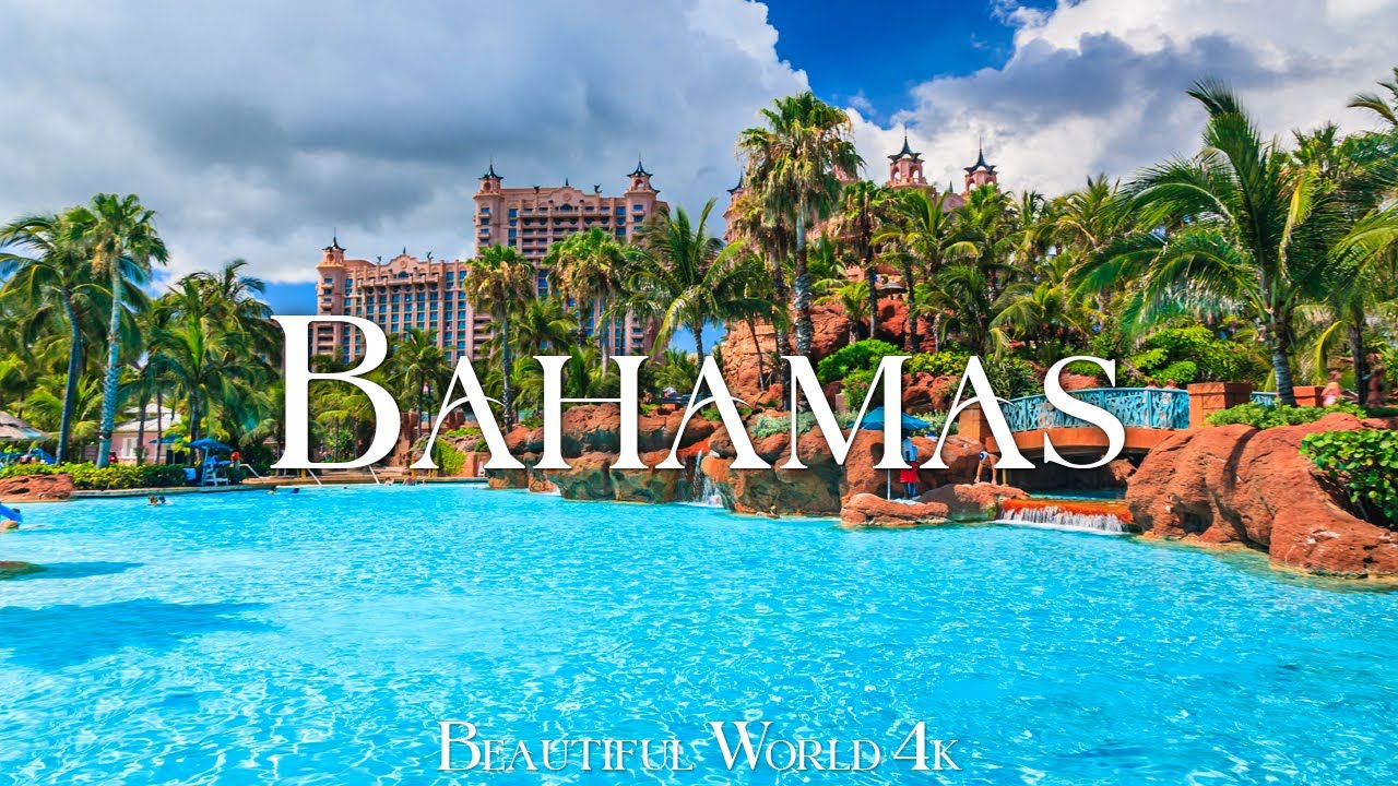 Bahamas 4K Drone Nature Film - Расслабляющая фортепианная музыка - живописное расслабление