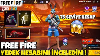 Yedek Free Fi̇re Hesabimi İnceledi̇m - 75 Sevi̇ye Hesap - Tavsan Seti̇ Var - Hesap İnceleme Free Fi̇re