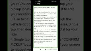 how to booking cab auto bike two visually impaired uzing uber application very accessible ap.