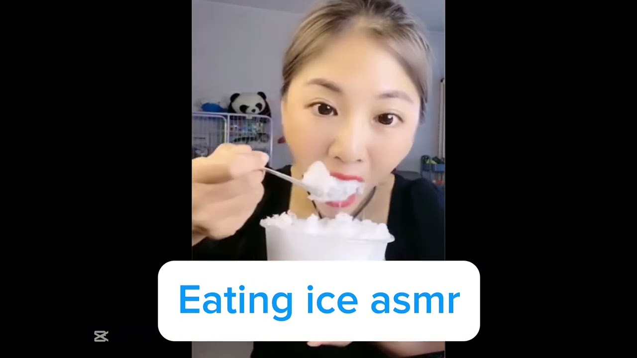 Qianchao’s eating ice asmr|crispy and squeaky ice|freezer frost|