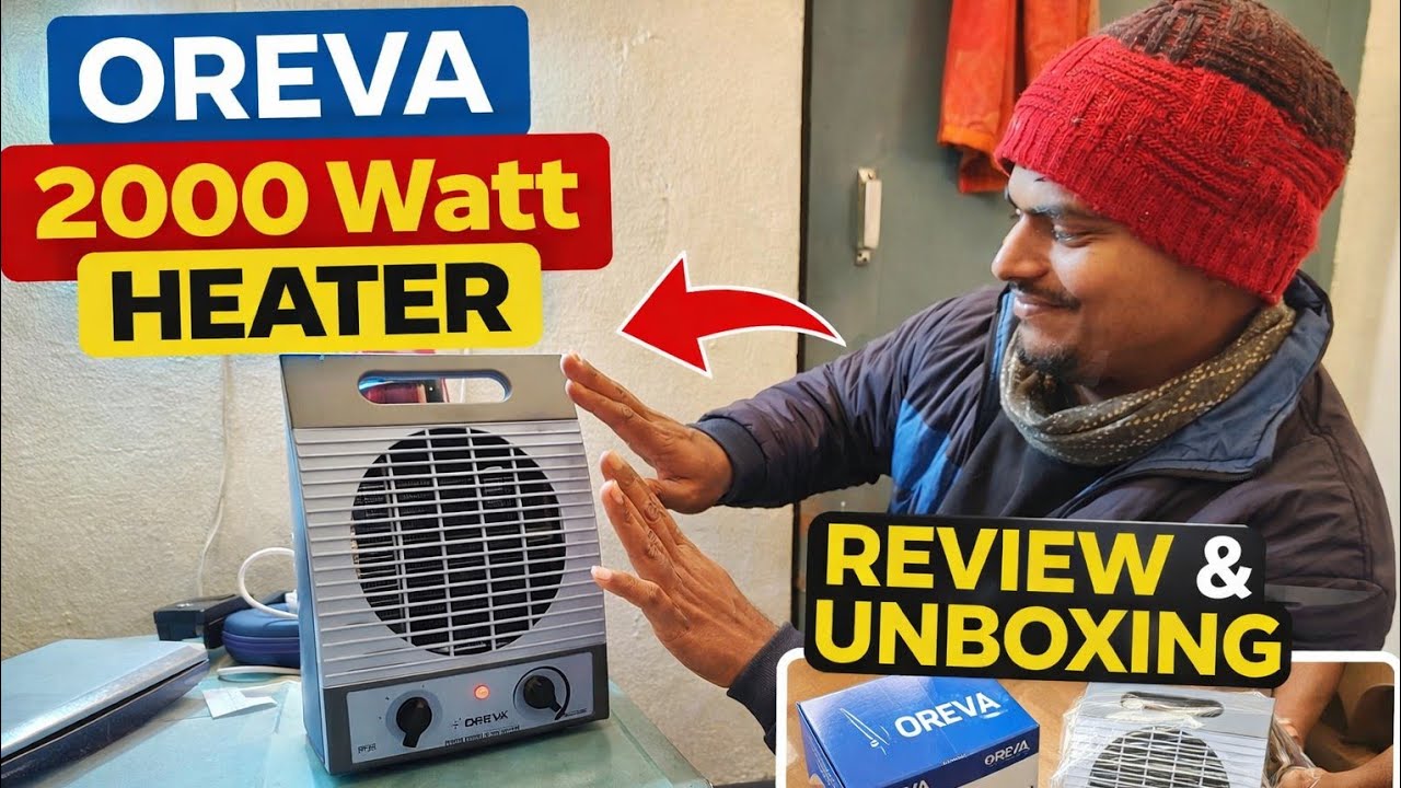 OREVA 2000 watt room heater l review l unboxing l 