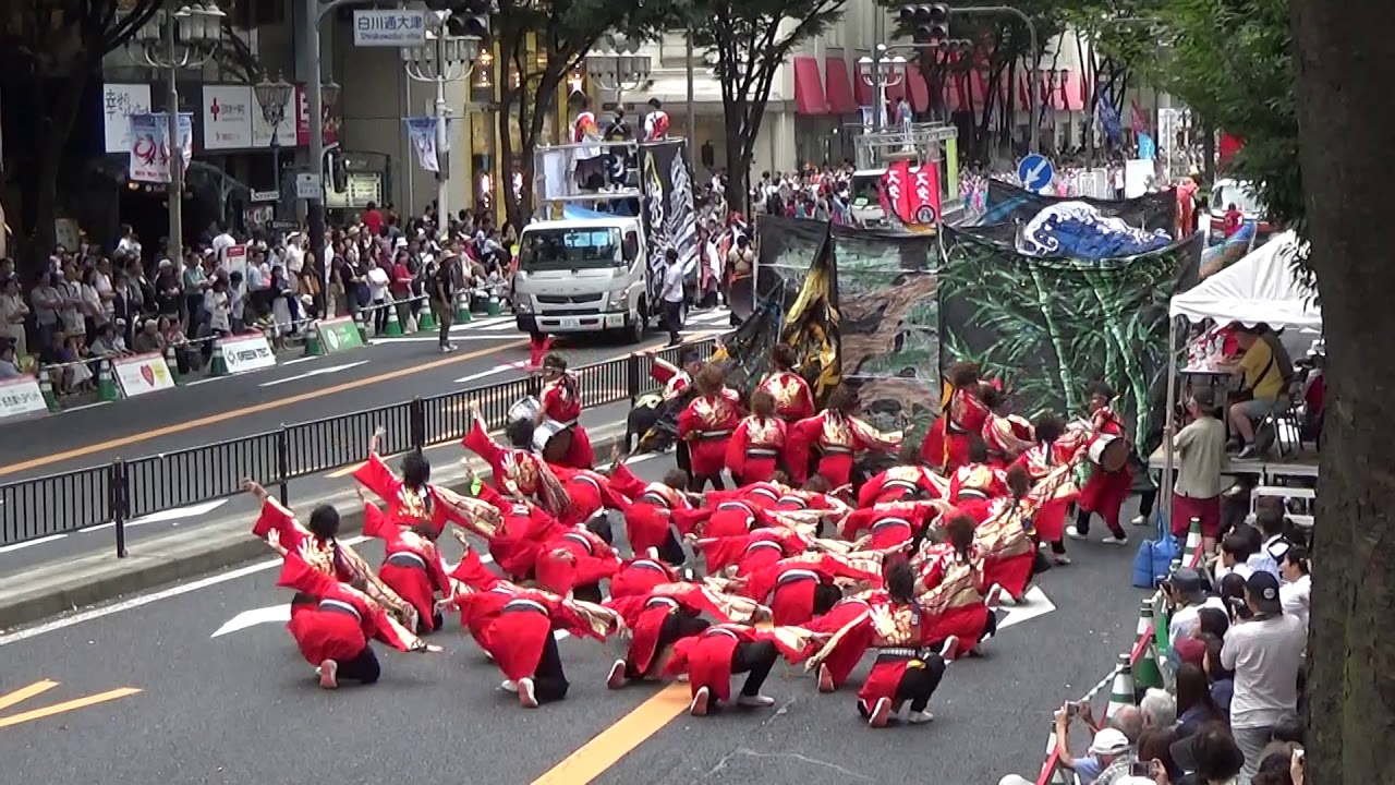 2017 どまつり　名古屋学生チーム『鯱』　大津通パレード　西　審査