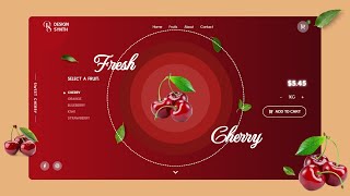 🛒 Build a Stunning E-Commerce Fruit Website | HTML, CSS & JavaScript | Interactive UI & Animations