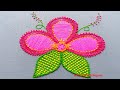 Hand Embroidery Stitches for Floral Designs, Flower with different Embroidery Stitches-307