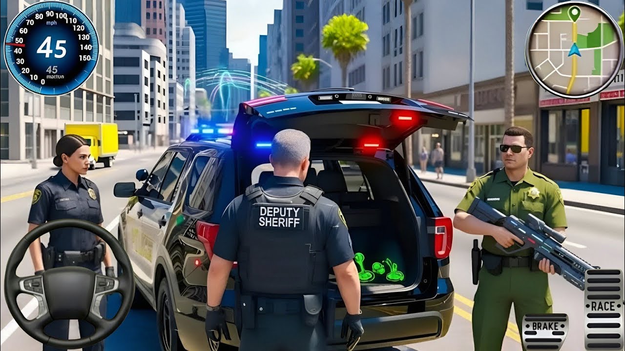 Police Car Chase Simulator 3D Games - Real Cop Cars Police Driving Simulator 2025 - Android Gameplay