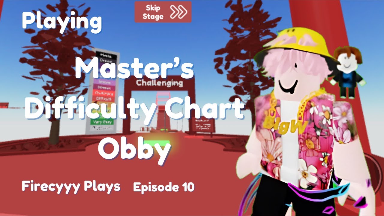 Masters Difficulty Chart Obby- Roblox Gameplay #10 - YouTube