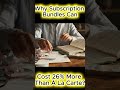 Why Subscription Bundles Can Cost 26% More Than À La Carte?
