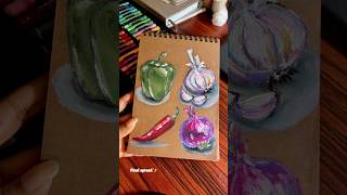 Easy Oil Pastel Art #oilpastel #drawing #easydrawing #artshorts