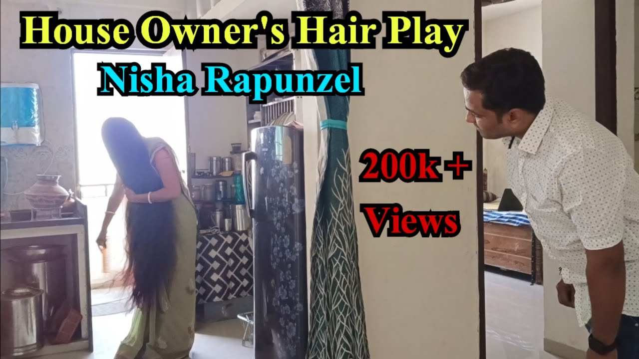 House Owner's Hair Play || Nisha Rapunzel Long Hair Play Story
