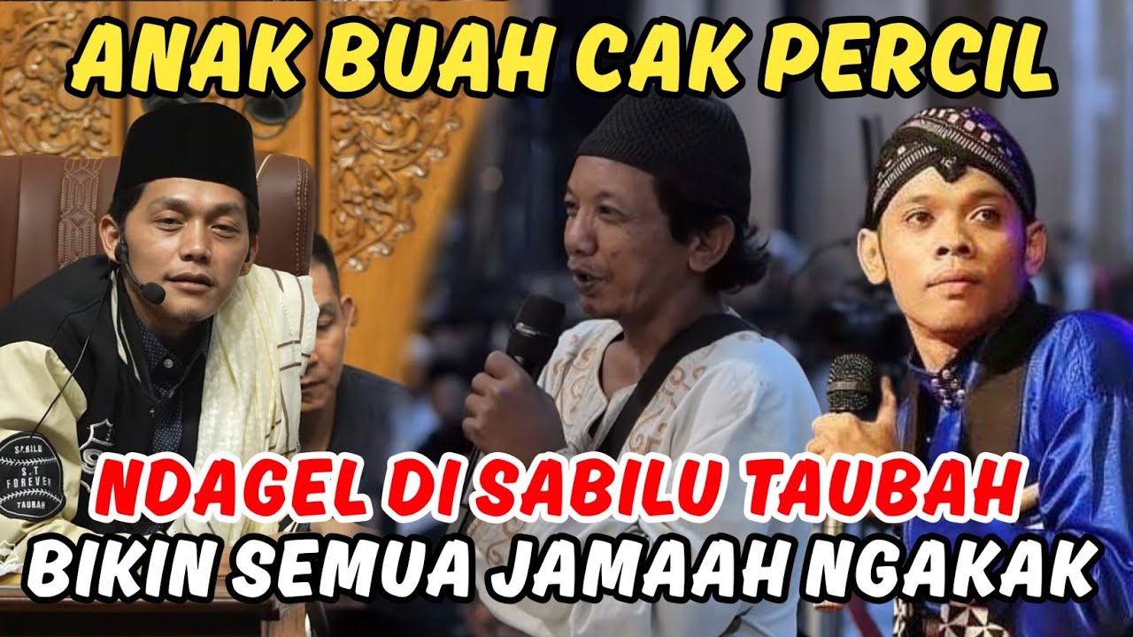 Gus iqdam di buat ngakak oleh anak buah cak percil yang sangat lucu
