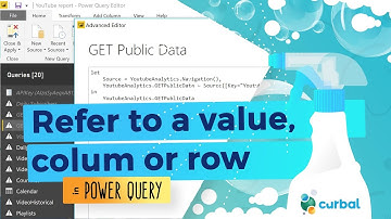 Refer to a value, column or row in Power Query
