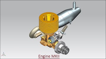 Engine MKII Assembly with caption and audio narration || Siemens NX Tutorial