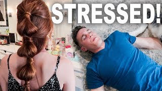 New Hair & Husband is Stressed!