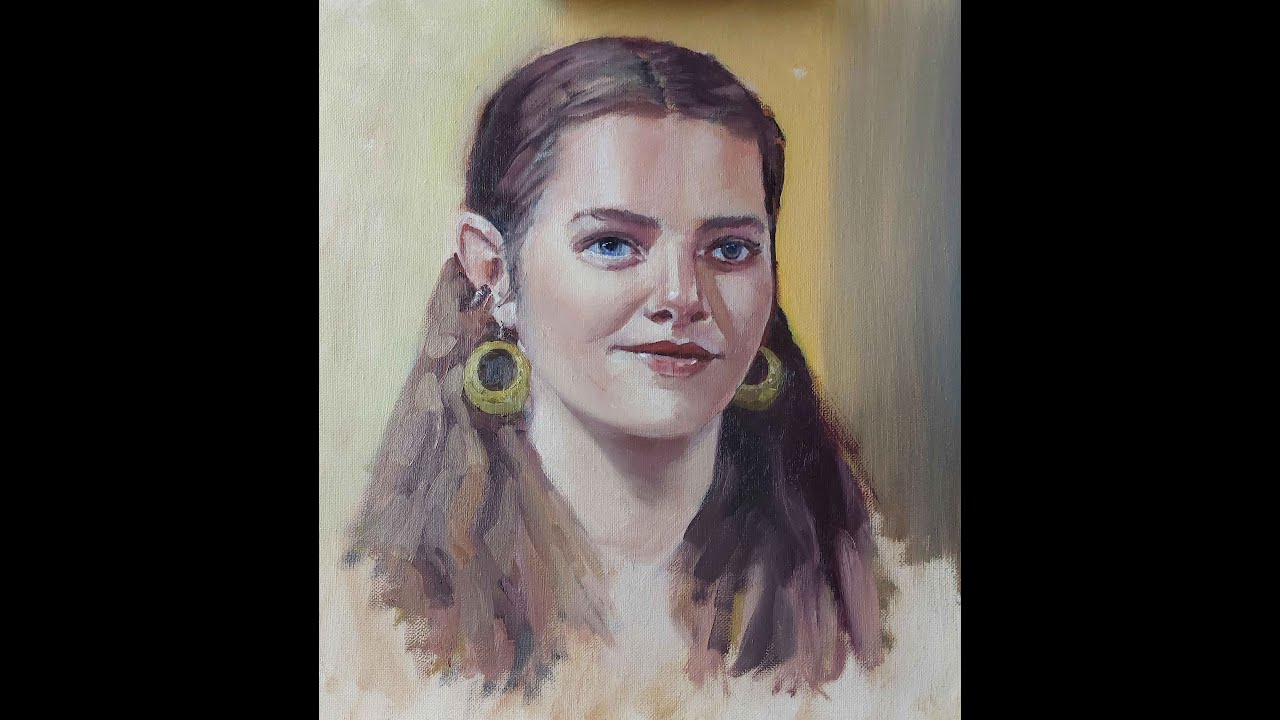 Portrait Oil Painting . Painting Elizabeth Mumford - Session #4 - YouTube