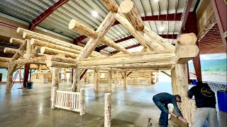 Final Touches On Log Structures For Eagle Valley Auction May 16, 2026
