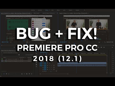 Premiere CC Video Sound Bug + Workaround Fix Premiere Pro 12.1 Update