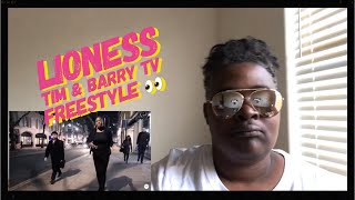 LIONESS TIM & BARRY TV FREESTYLE REACTION