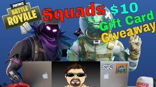 Fortnite Squads With Viewers and Share The Love Event! - $10 Gift Card Giveaway!