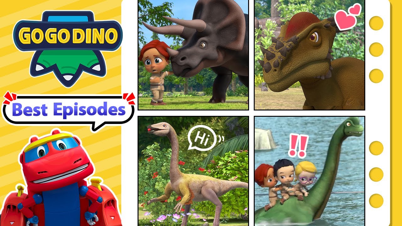 Best Herbivorous Dinosaurs #2 | GOGODINO Best Episodes | Dinosaurs for Kids | Toys | Cartoon | Robot