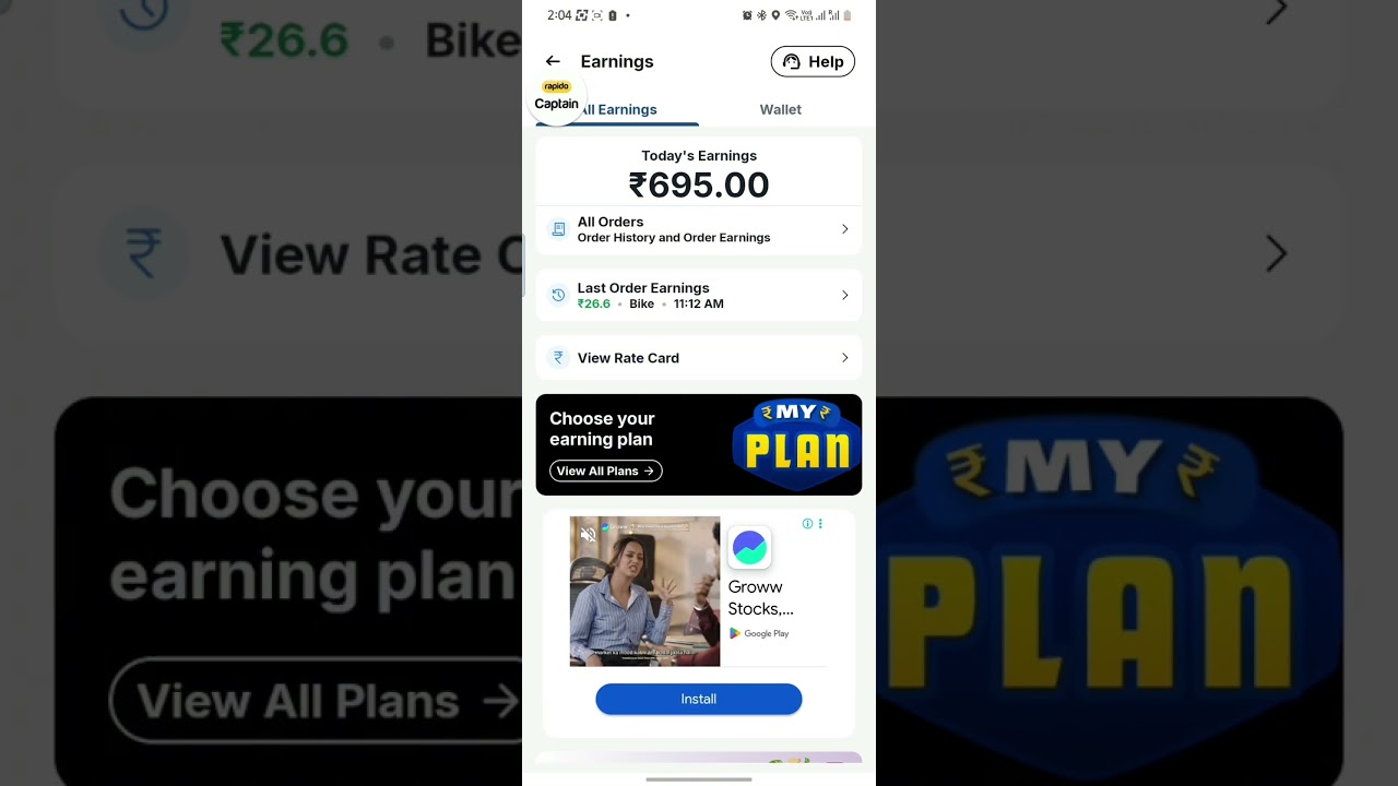 Partime Rapido Earning & ITC Stock picking videos