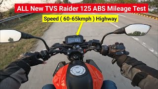 2025 TVS Raider 125 Dual Disc ABS Mileage Test 1 Liter Petrol | Raider 125 ABS Eco Mileage Test