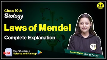 Class 10th Biology Laws of Mendel Quick Recall with Sonam Maam