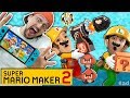 SUPER MARIO MAKER 2!  FGTeeV Shawn makes a Level?? LOL