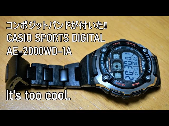 レア物】 カシオ海外モデルCASIO【逆輸入】 AE-2000W-1A 濁