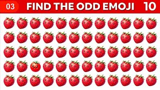 How Sharp Are Your Eyes 👀 || Find The 𝐎𝐝𝐝 Emoji || Can You Find 𝐎𝐝𝐝 Emoji || #emojichallenge