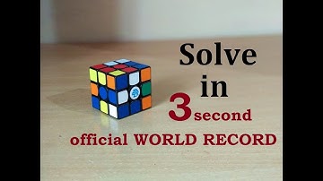 official WORLD RECORD Reconstruction | How to Solve RUBIK