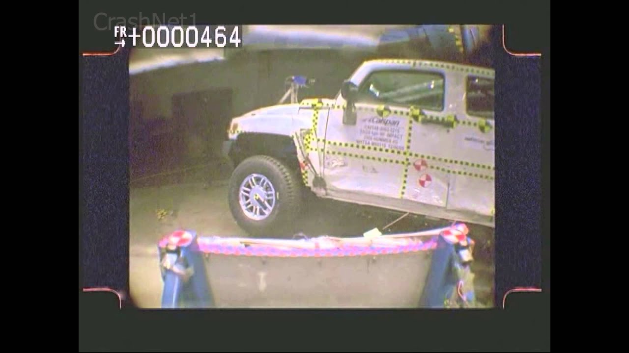 Hummer H3 | 2006 | Side Crash Test | NHTSA | CrashNet1 - YouTube