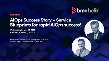 Webinar: AIOps Success Story – Service Blueprints for rapid AIOps success!