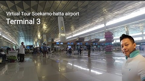 Walking around Soekarno-hatta airport Terminal 3 Departure