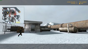 Counter-Strike: Source 12 VS 12 Bot Fight cs_pipeline