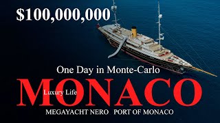 One Day in Monte-Carlo | Exclusive $100 Million Tour: 297-Foot SUPERYACHT NERO in the Port of Monaco